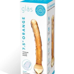 Glas Orange Tickler Glass Dildo