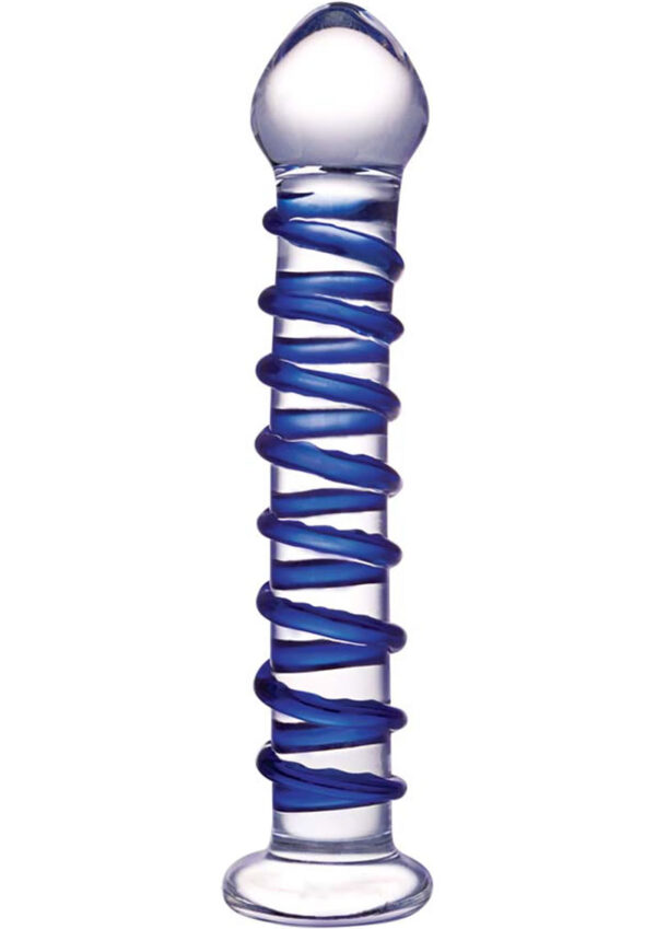 Glas Blue Spiral Glass Dildo - Image 2
