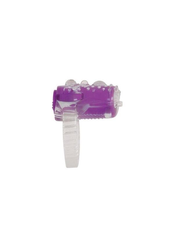 Ring True Cock Ring Set - Clear and Purple - Image 3