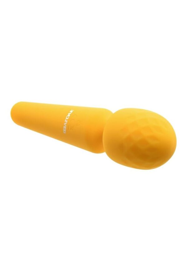 Sunshine Rechargeable Silicone Vibrator - Yellow - Image 3