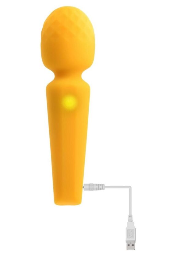Sunshine Rechargeable Silicone Vibrator - Yellow - Image 4