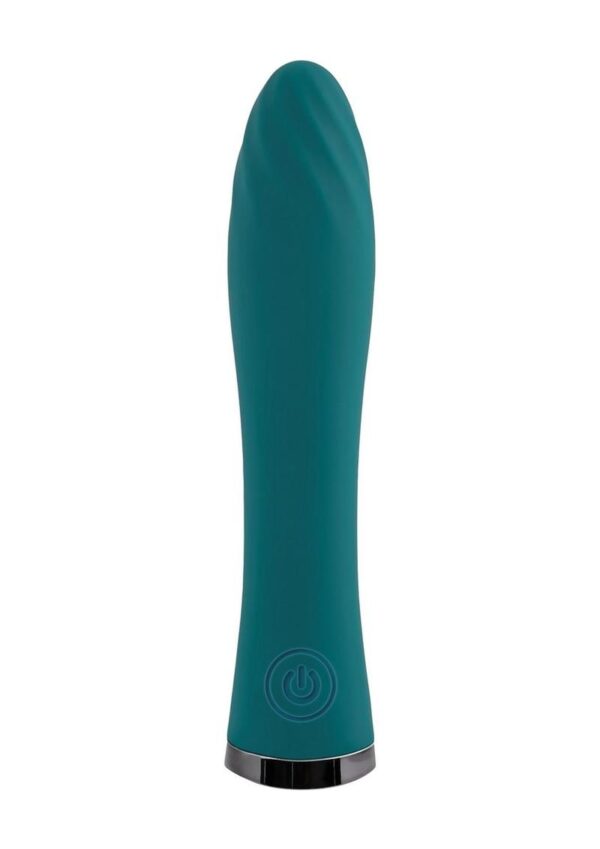 Ultra Wave Rechargeable Silicone Vibrator - Teal - Image 2