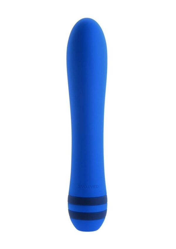 The Pleaser Silicone Rechargeable Vibrator - Blue - Image 2