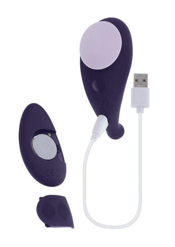 Panty Party Rechargeable Silicone Panty Vibrator with Remote Control - Purple - Image 4