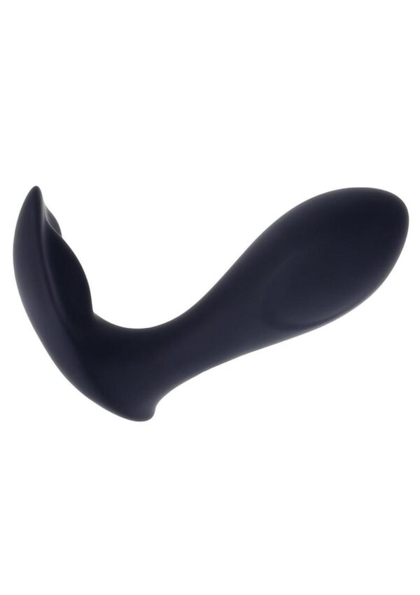 Take Me Out Rechargeable Silicone Dual Vibrator with Remote Control - Black - Image 3