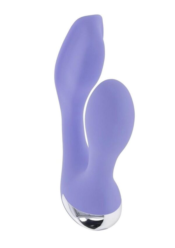 Every Way Play Rechargeable Silicone Wearable Vibrator with Remote Control - Purple - Image 2