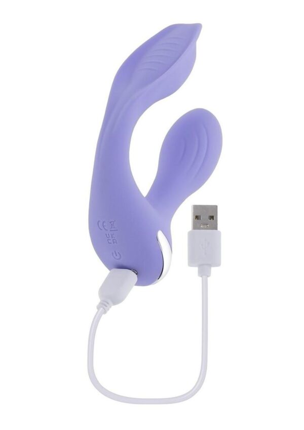 Every Way Play Rechargeable Silicone Wearable Vibrator with Remote Control - Purple - Image 4