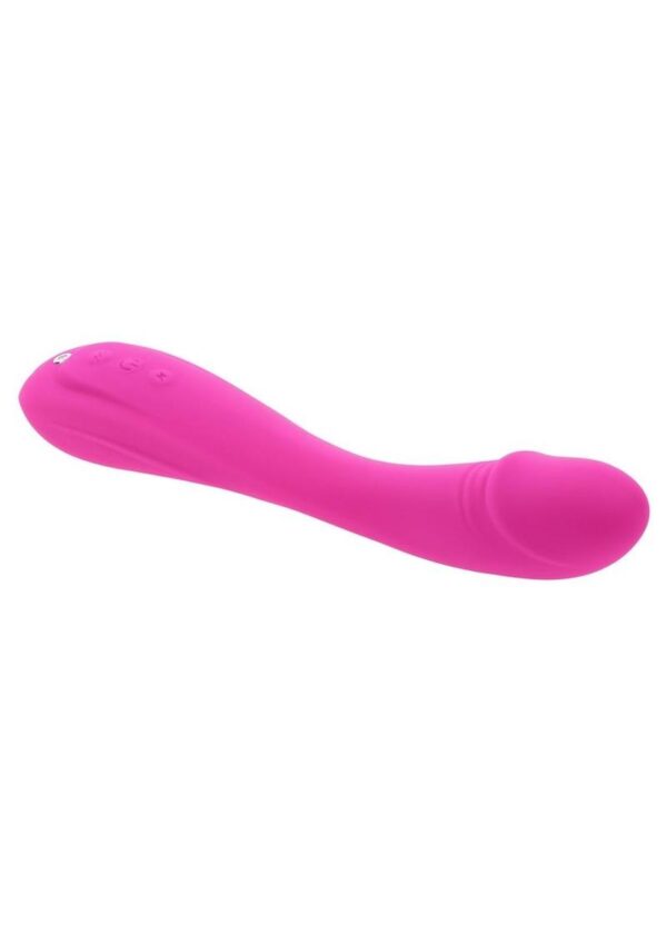 Sugar Rush Rechargeable Silicone G-Spot Vibrator - Pink - Image 3