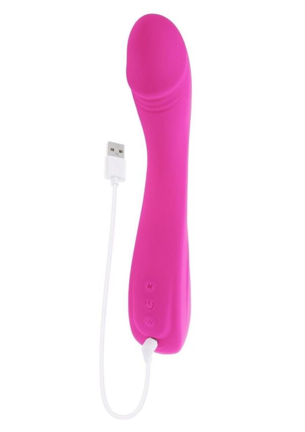 Sugar Rush Rechargeable Silicone G-Spot Vibrator - Pink - Image 4