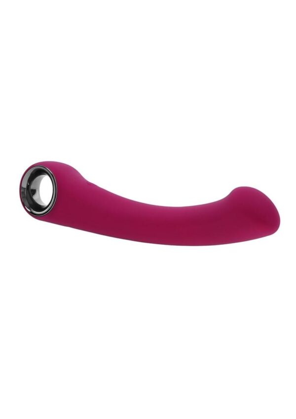 Pleasure Curve Rechargeable Silicone G-Spot Vibrator - Red - Image 3
