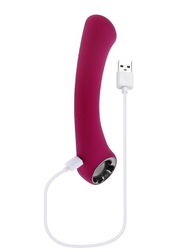 Pleasure Curve Rechargeable Silicone G-Spot Vibrator - Red - Image 4