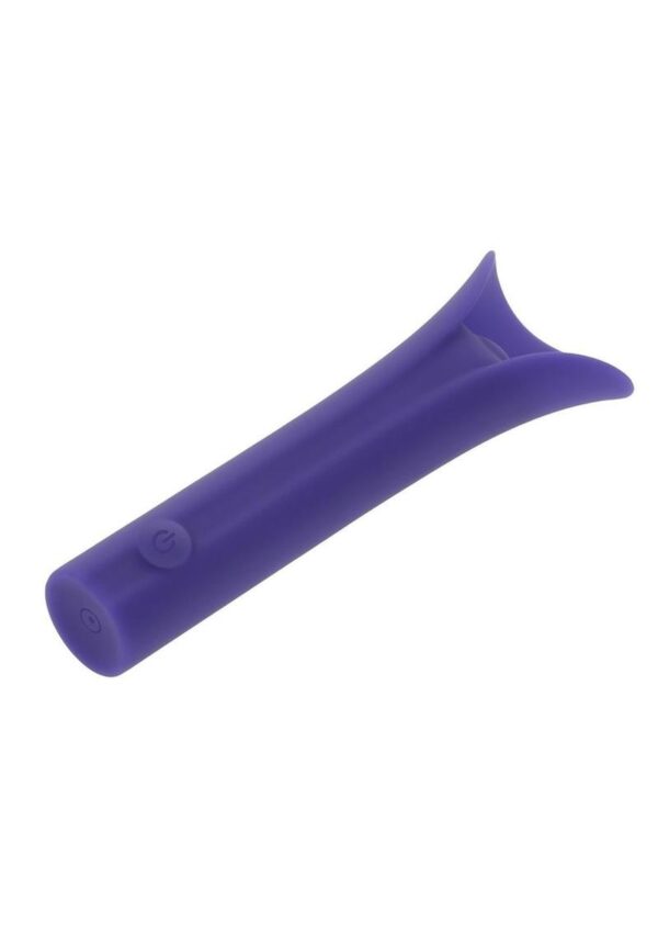Full Coverage Rechargeable Silicone Bullet - Purple - Image 3