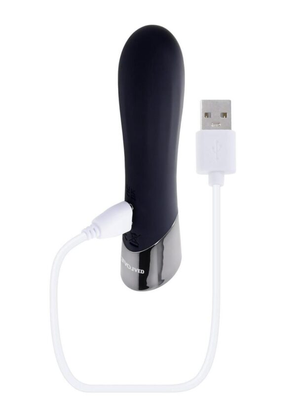 Back in Black Rechargeable Silicone Bullet - Black - Image 4
