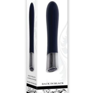Back in Black Rechargeable Silicone Bullet - Black