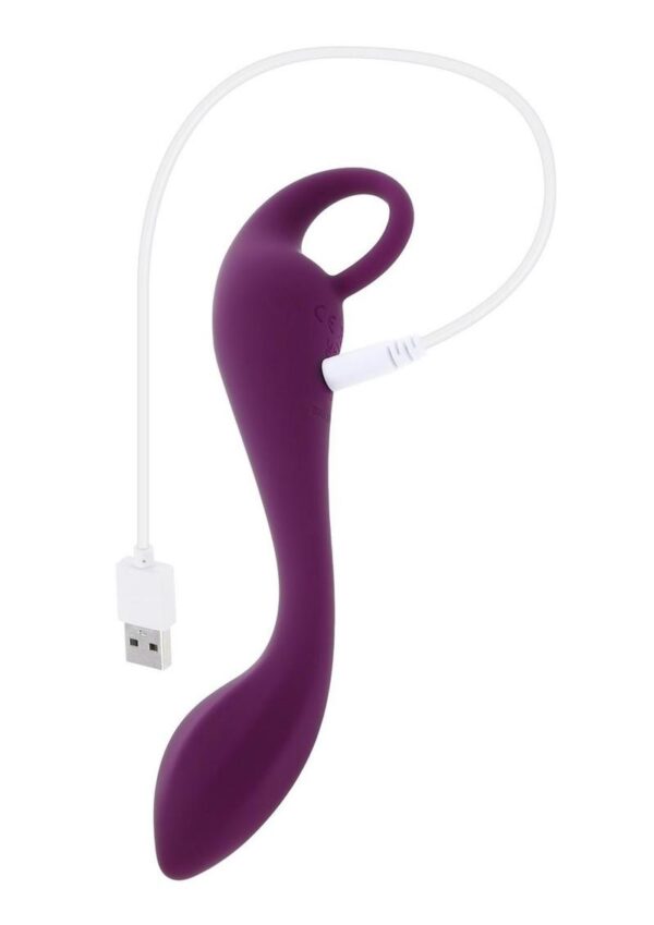 Lochness G Rechargeable Silicone G-Spot Vibrator - Red - Image 4