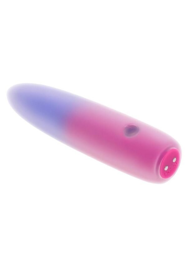 Paradise Rechargeable Silicone Bullet Vibrator - Pink/Purple - Image 3