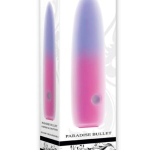 Paradise Rechargeable Silicone Bullet Vibrator - Pink/Purple