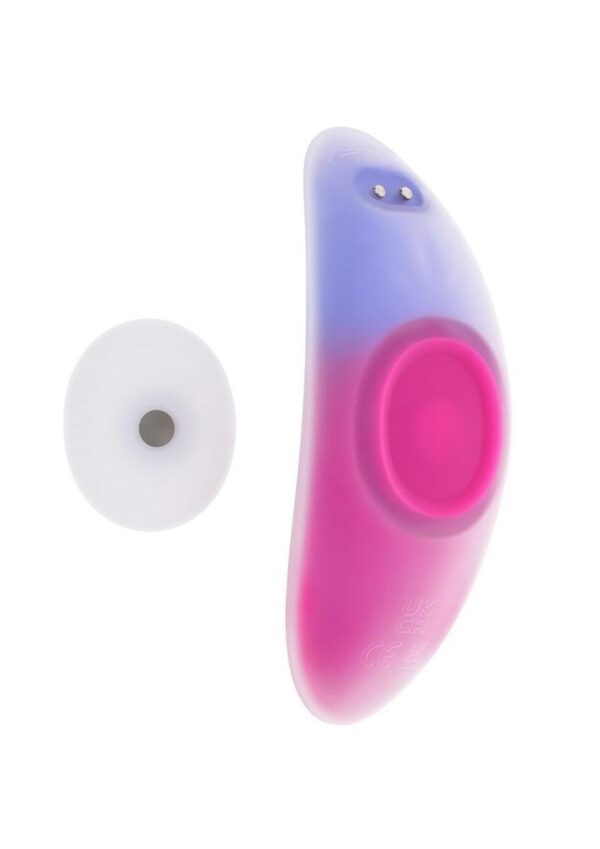 Paradise Rechargeable Silicone Panty Vibe - Pink/Purple - Image 2