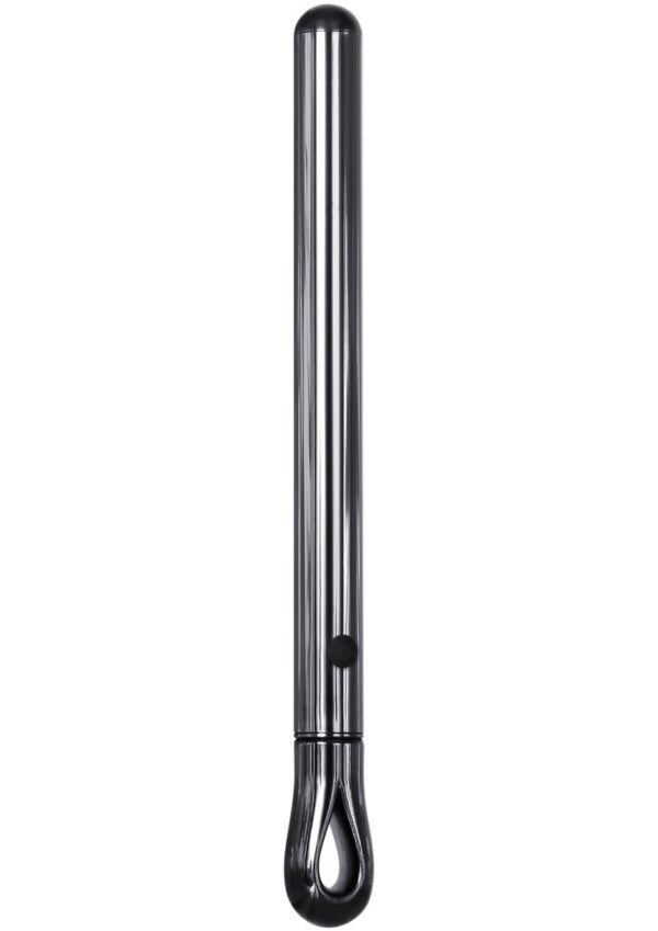 Pen Pal Rechargeable Compact Stainless Steel Vibrator - Black Chrome - Image 2