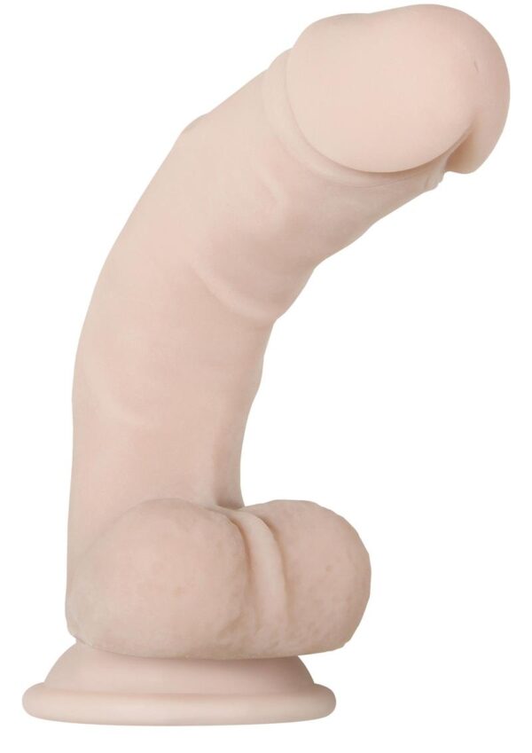 Real Supple Poseable Dildo with Balls 9.5in - Vanilla - Image 2