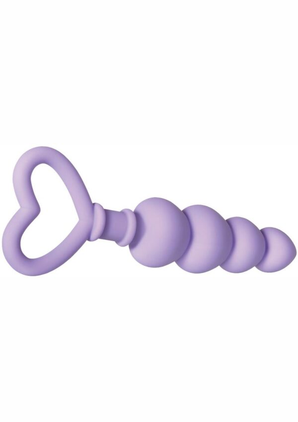 Sweet Treat Silicone Anal Beads - Purple - Image 2