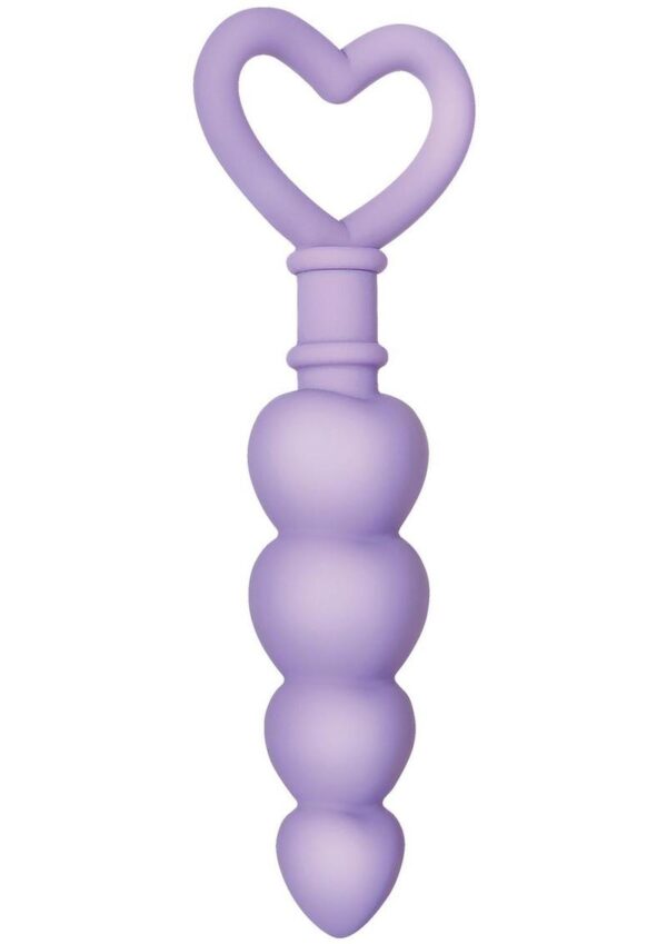 Sweet Treat Silicone Anal Beads - Purple - Image 3