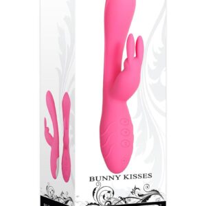 Bunny Kisses Rechargeable Silicone Rabbit Vibrator - Pink