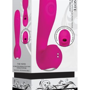 The Note Silicone Rechargeable Vibrator - Pink