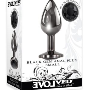 Black Gem Anal Plug - Small