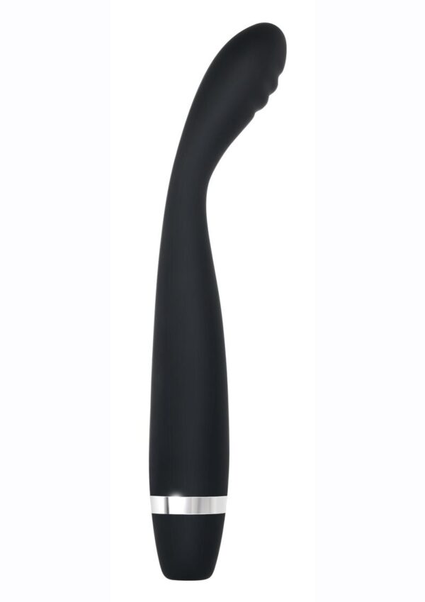 Skinny G Rechargeable Silicone G-Spot Vibrator - Black - Image 2