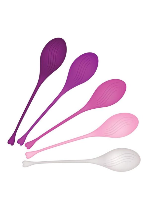 Tight and Delight Silicone Weighted Kegel Balls Set (5 piece) - Multicolor - Image 2