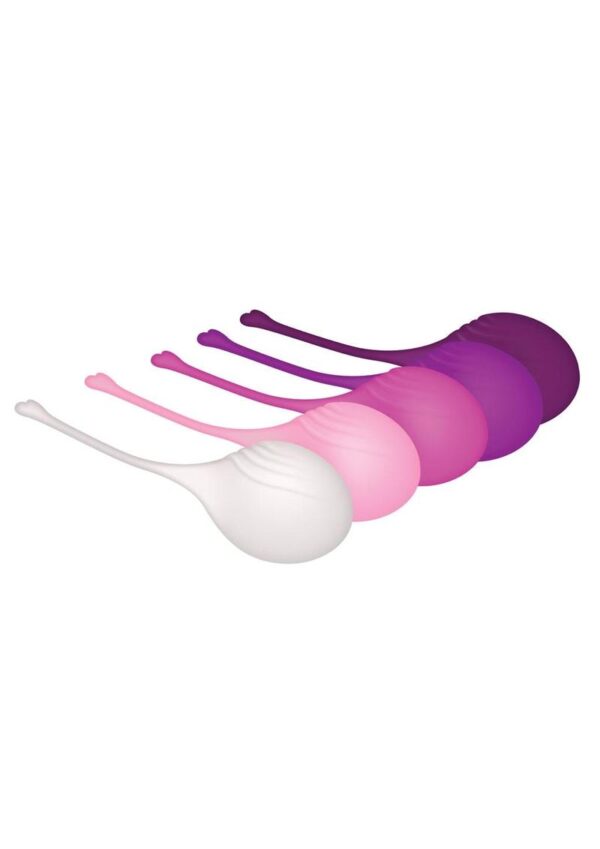 Tight and Delight Silicone Weighted Kegel Balls Set (5 piece) - Multicolor - Image 4