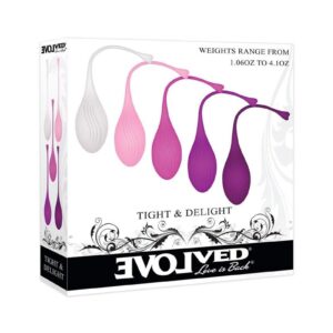 Tight and Delight Silicone Weighted Kegel Balls Set (5 piece) - Multicolor