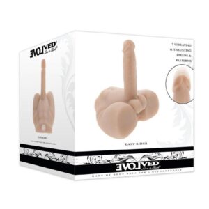 Easy Rider Thrusting Rechargeable Vibrator - Vanilla