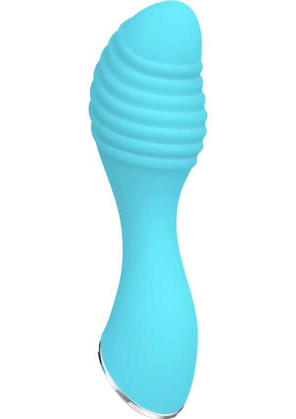Little Dipper Rechargeable Silicone Vibrator - Aqua - Image 2