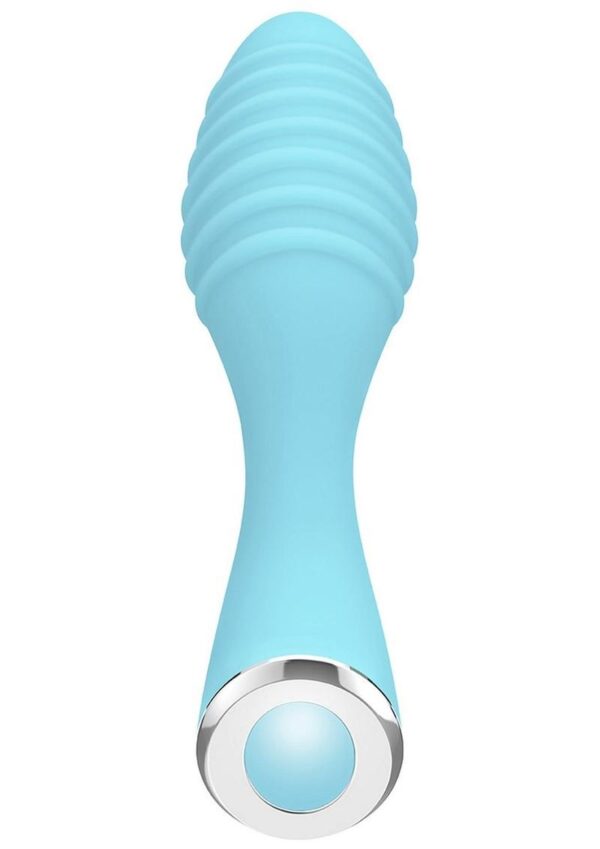 Little Dipper Rechargeable Silicone Vibrator - Aqua - Image 3