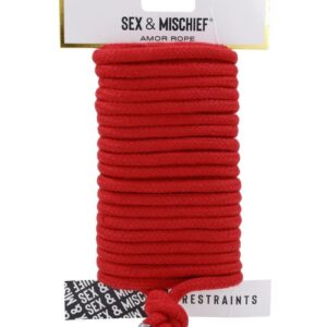 Sex and Mischief Amor Rope - Red