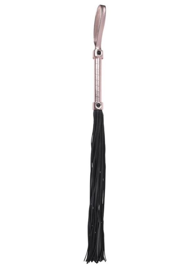 Sex and Mischief Brat Flogger - Black/Rose Gold - Image 2