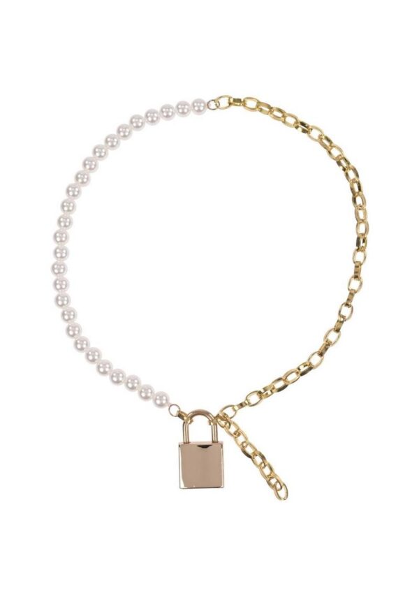 Sex and Mischief Pearl Day Collar - White/Gold - Image 2