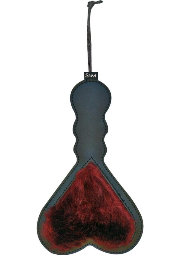Sex and Mischief Enchanted Heart Paddle - Black/Red - Image 3