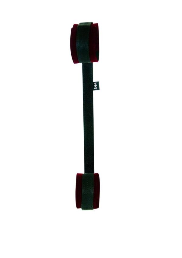 Sex and Mischief Enchanted Spreader Bar - Black/Burgundy - Image 3