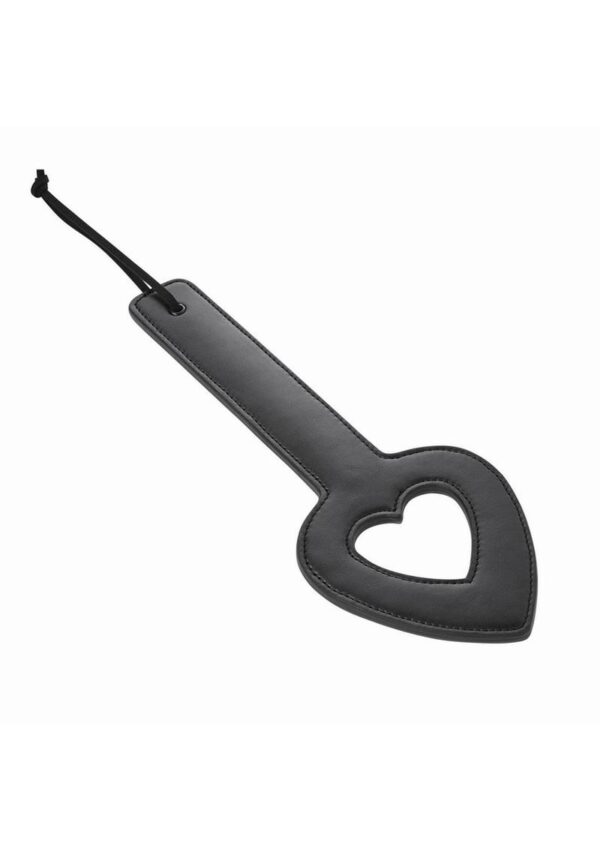 Sex and Mischief Shadow Heart Paddle 11.5in - Black - Image 2