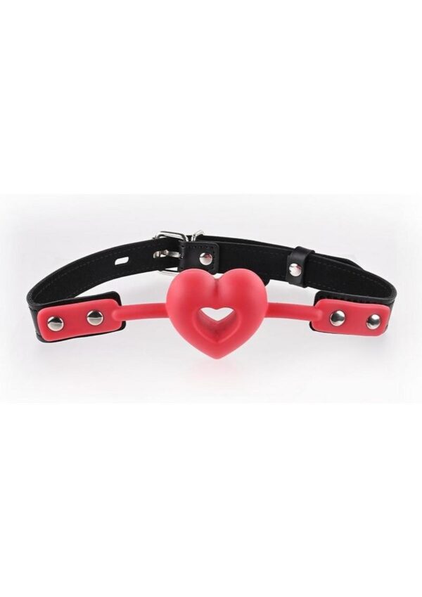 Sex and Mischief Amor Ball Gag - Red/Black - Image 2