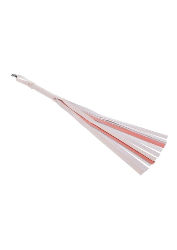 Sex and Mischief Peaches n CreaMe Stripe Flogger - Ivory/Orange - Image 3