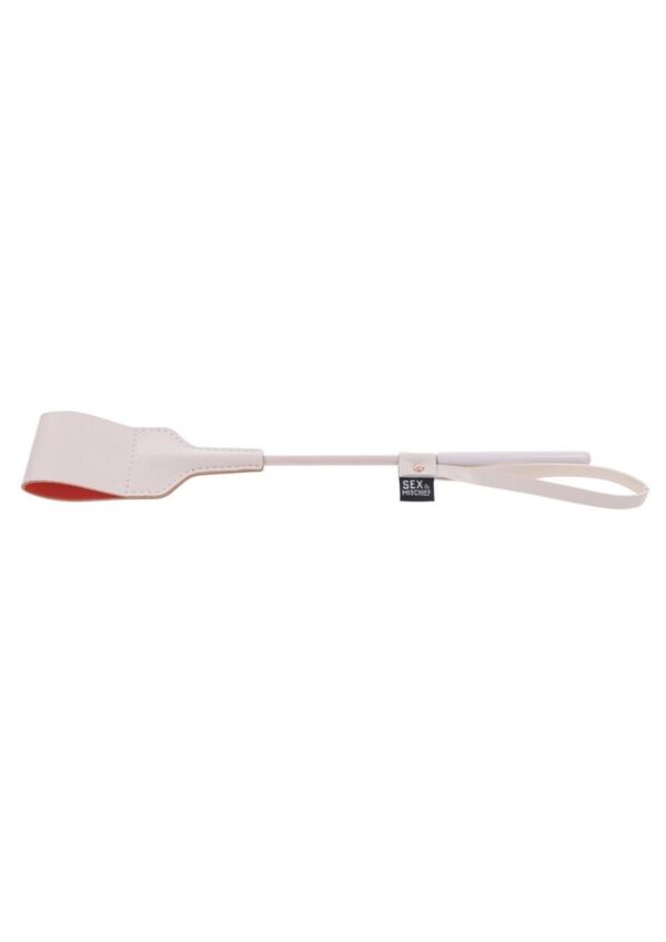 Sex and Mischief Peaches n CreaMe Riding Crop - Ivory/Orange - Image 3