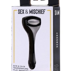 Sex and Mischief Ex`s andamp; Oh`s Temperature Play Sensory Roller - Black