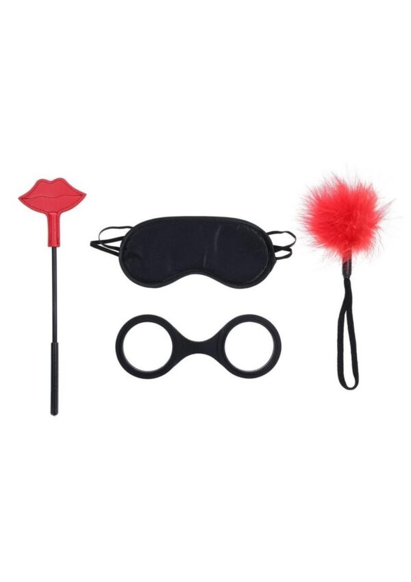 Sex and Mischief Ex`s andamp; Oh`s Kiss Kit - Red/Black - Image 2