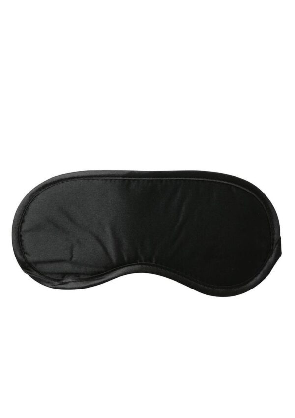 Sex and Mischief Satin Blindfold - Black - Image 3