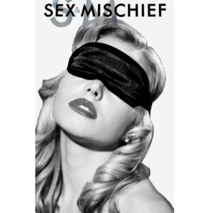 Sex and Mischief Satin Blindfold - Black