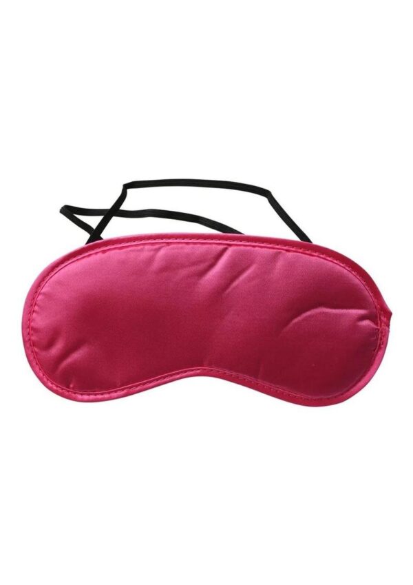 Sex and Mischief Satin Blindfold - Hot Pink - Image 3